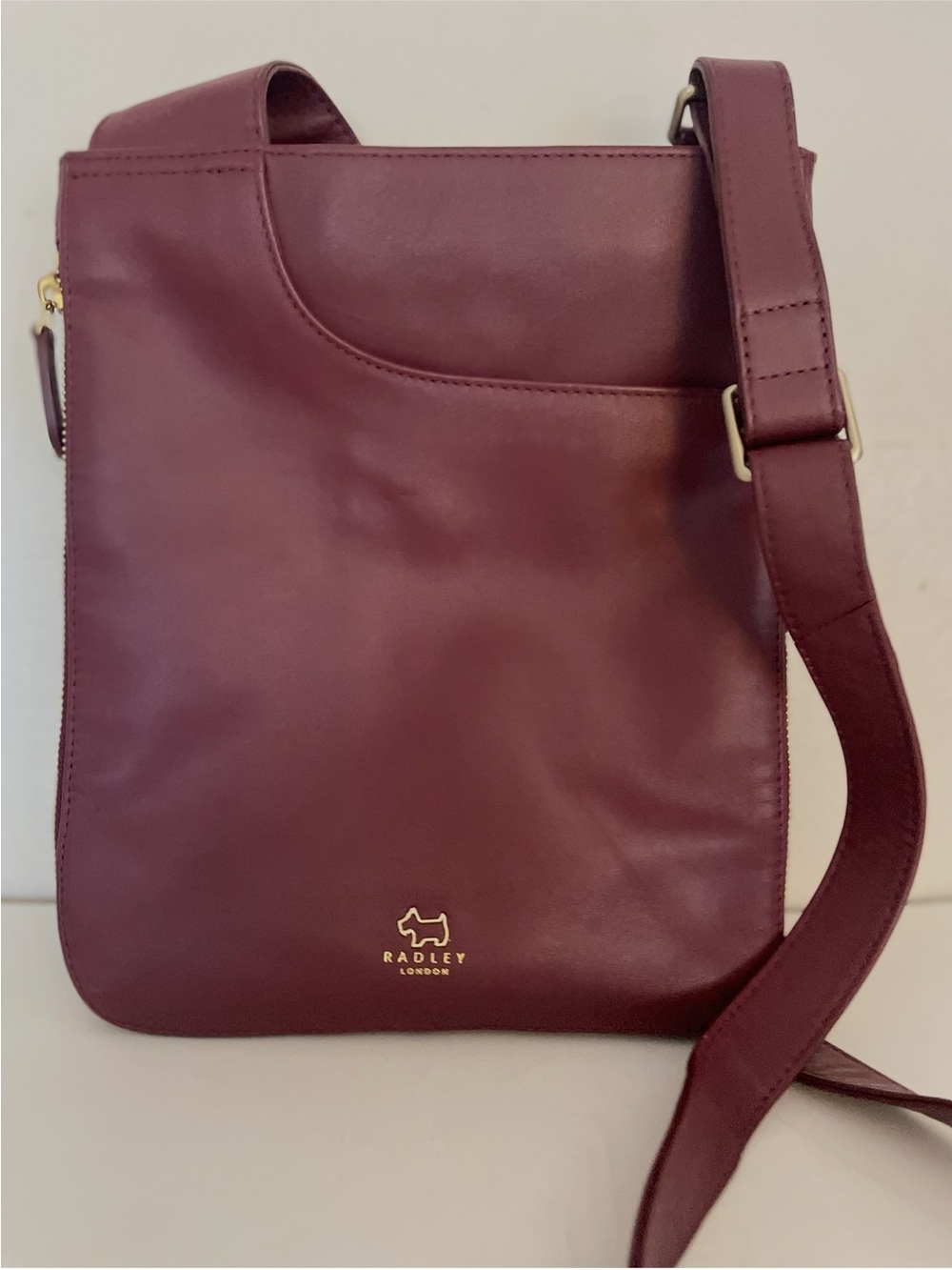 RADLEY LONDON Deep Wine Leather Crossbody Bag
